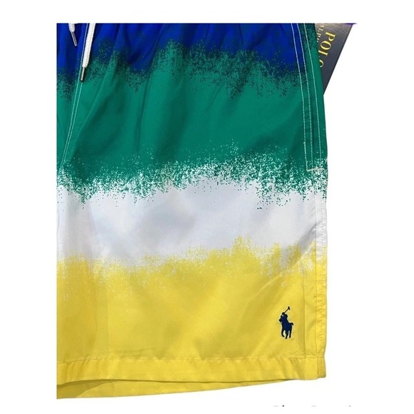 Polo Ralph Lauren Pony Tie Dye  Surf Board Swim Beach Shorts Big & Tall Sz 1XB - Picture 3 of 4
